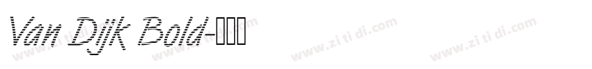 Van Dijk Bold字体转换
